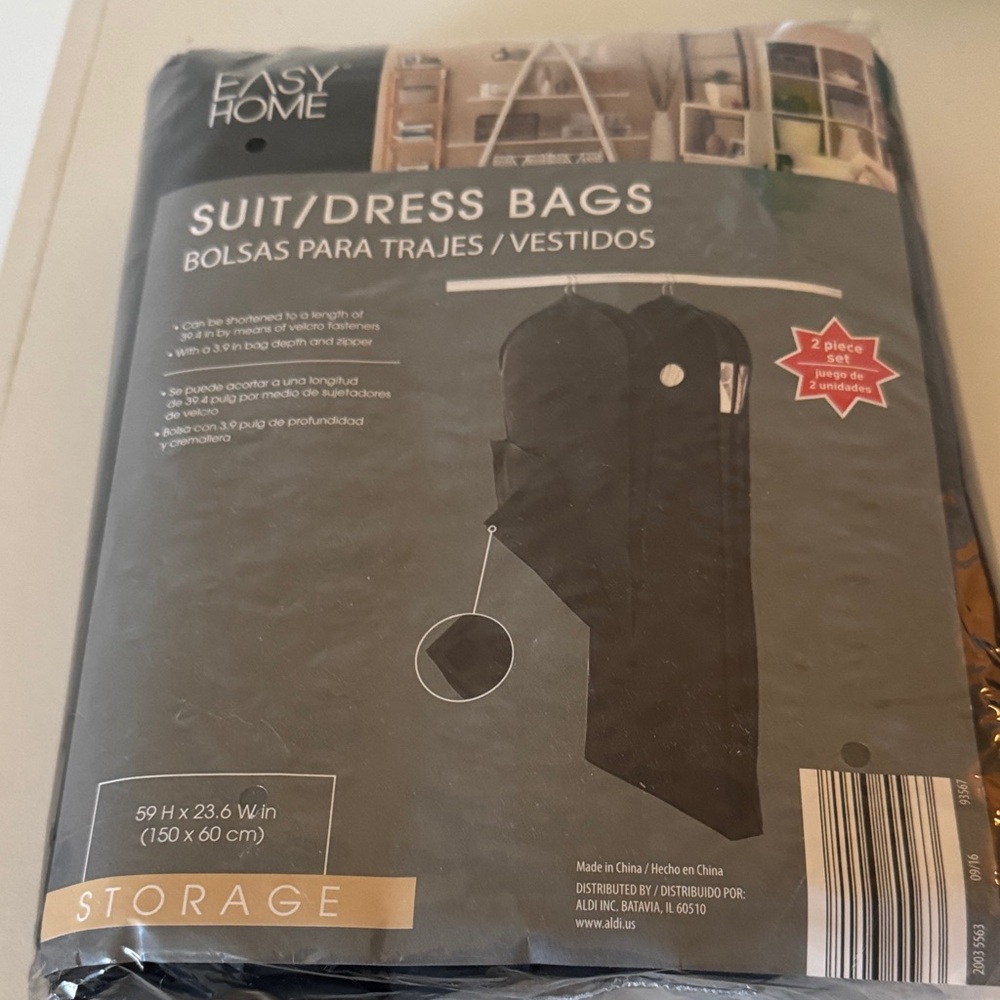 Black Suit and Dress Bags